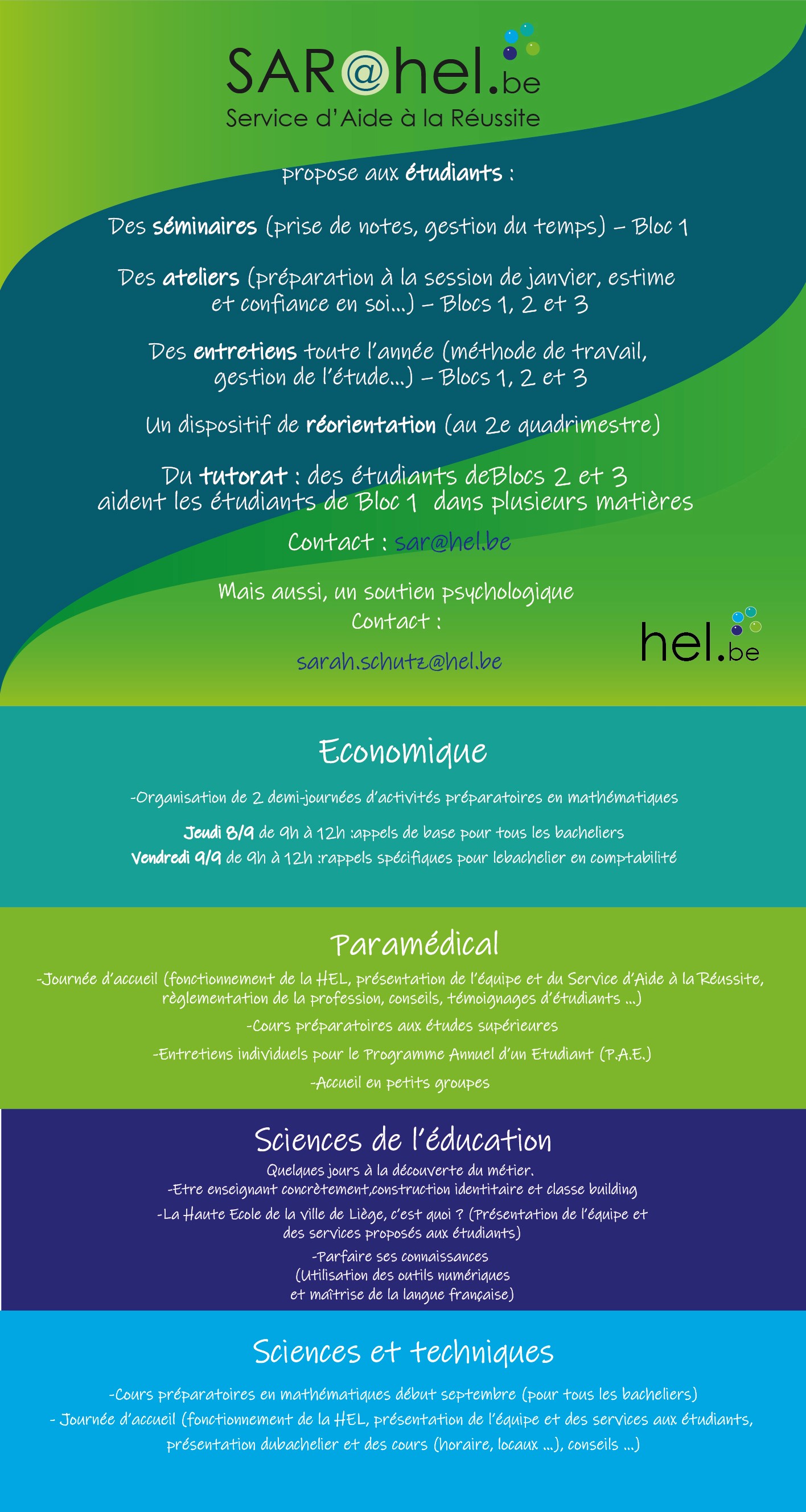 Activités du SAR